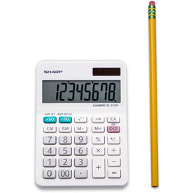 Sharp EL-310WB Professional Mini-Desktop Calculator - 8-Digit LCD Display - Calculators