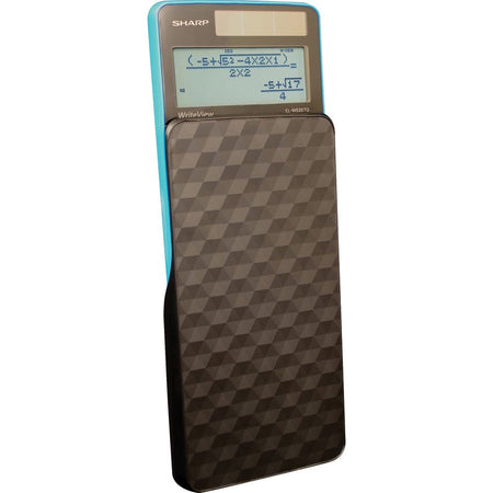 Sharp EL-W535TGBBL Scientific Calculator - 422 Functions - LCD Display - Battery/Solar - Black/Blue - Calculators