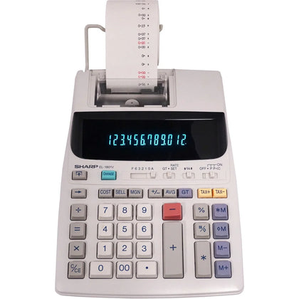 Sharp EL1801V Serial Printer Calculator - Efficient 12-Digit Item Counting - Calculators