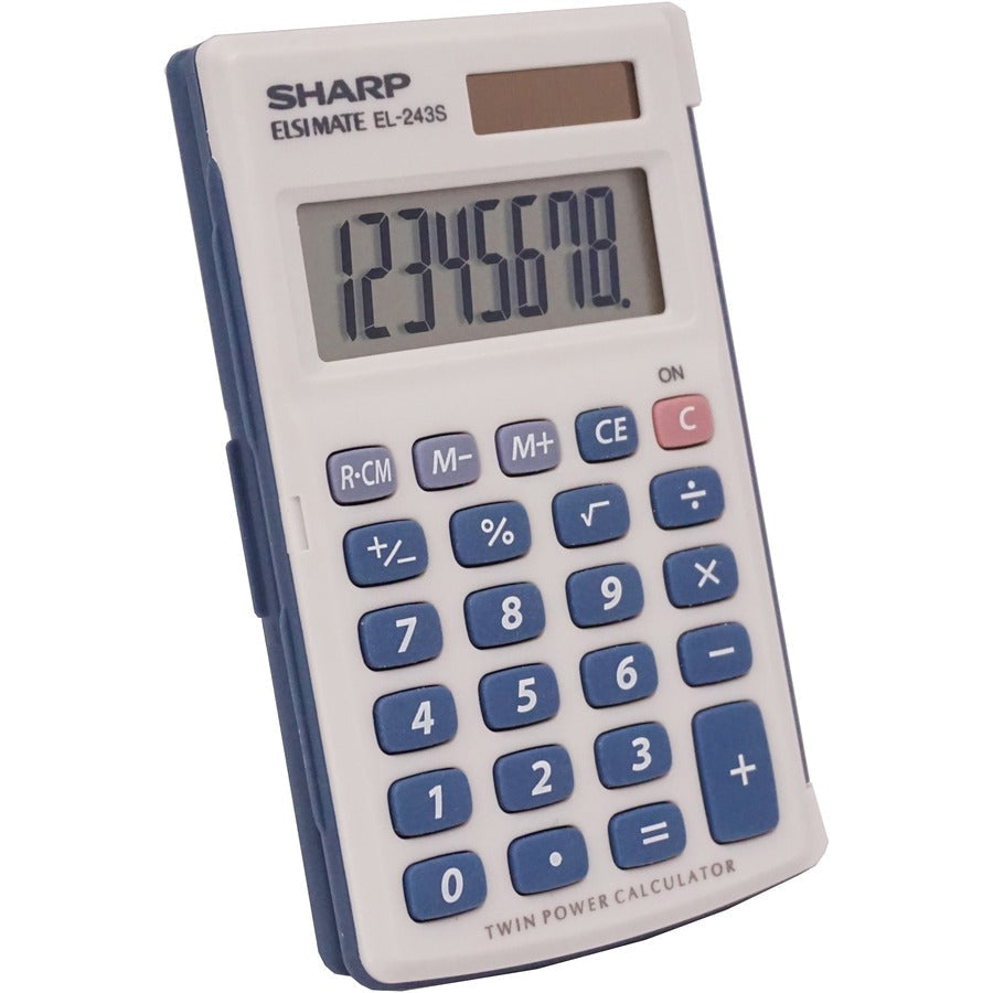 Sharp Handheld Calculator: 3-Key Memory Sign Change Auto Power Off - Calculators