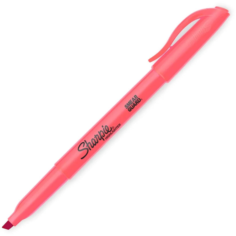Sharpie Accent Highlighters with Smear Guard - Chisel Marker Point - Assorted Ink