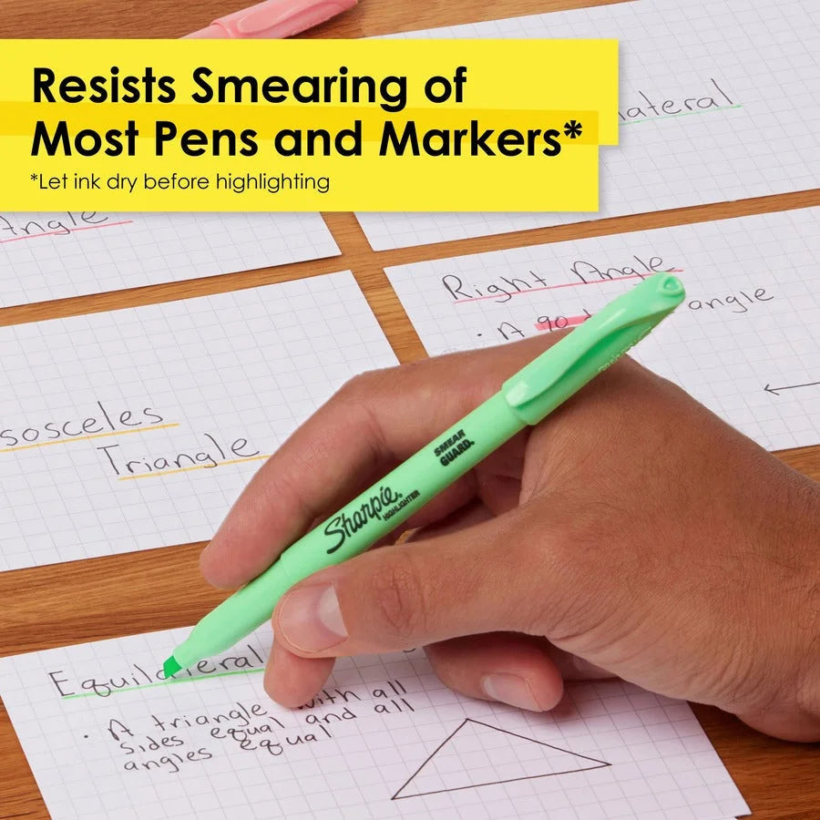 Sharpie Accent Highlighters with Smear Guard - Chisel Marker Point - Assorted Ink