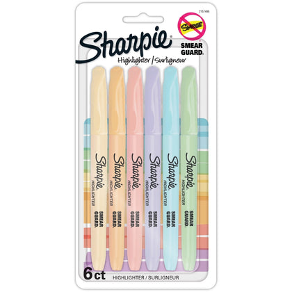 Sharpie Accent Highlighters with Smear Guard - Chisel Marker Point - Assorted Ink