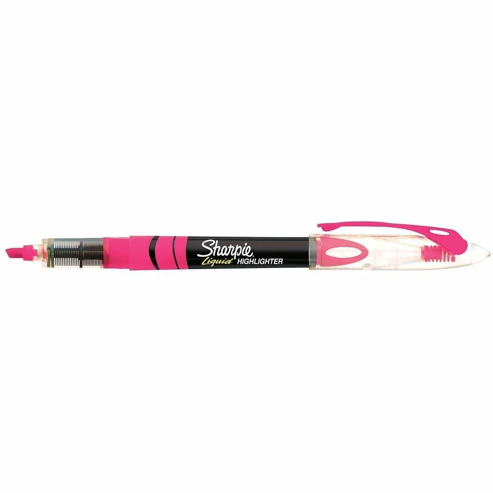 Sharpie Accent Liquid Pen Highlighter - Fluorescent Pink Ink - 1 Dozen - Highlighters