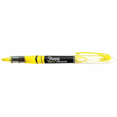 Sharpie Accent Liquid Pen Highlighter - Yellow Ink - Micro Chisel Marker - Pigment-based - 1 Dozen - Highlighters
