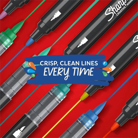 Sharpie Brush Markers - Assorted Ink - Acrylic & Water Based - 2 Pack - Dry-Erase