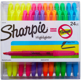 Sharpie Chisel Tip Highlighter - Assorted Ink - 24 Pack - Highlighters