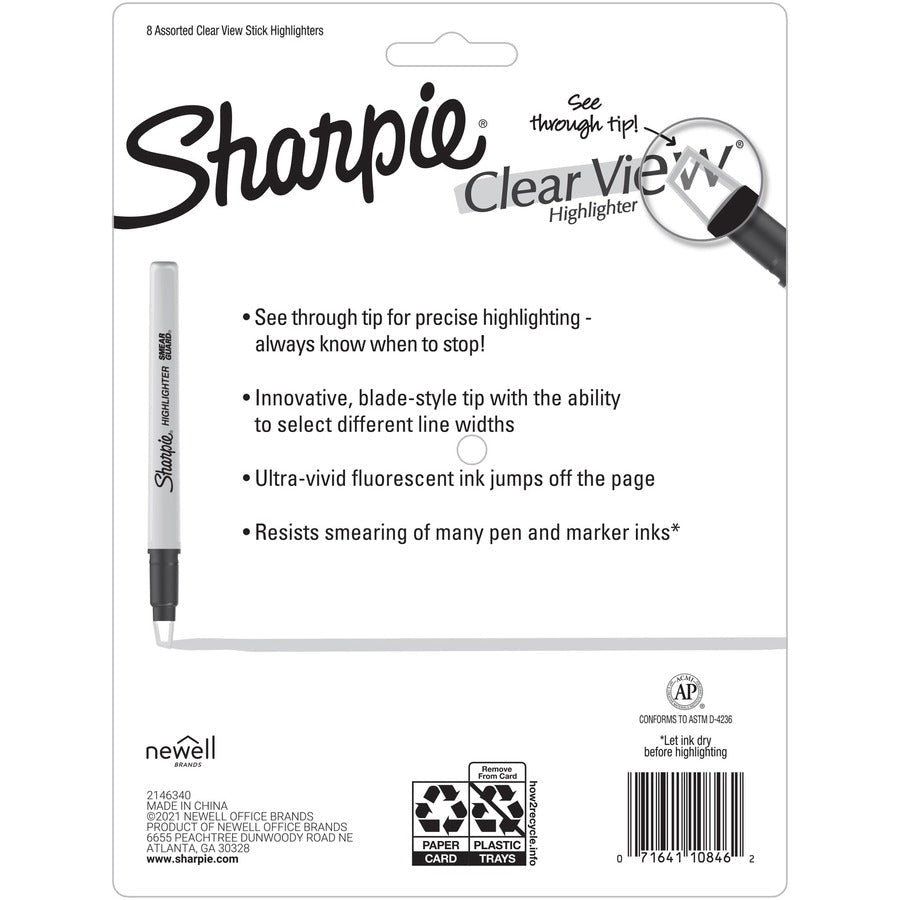 Sharpie Clear View Highlighter - Rear