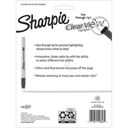 Sharpie Clear View Highlighter - Rear