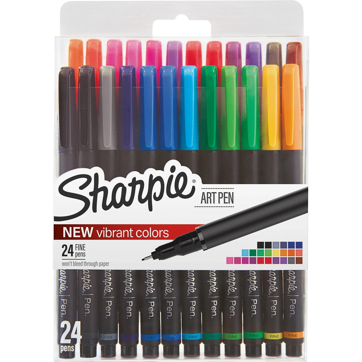 Sharpie Fine Point Art Pens - Assorted Ink - 24 Pack