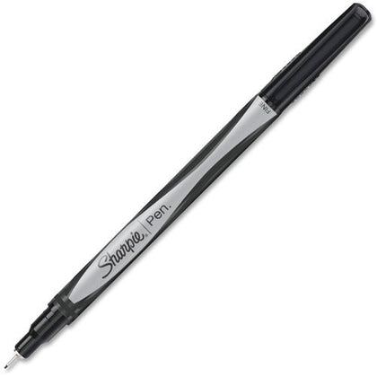 Sharpie Fine Point Pen - Black Ink - 4-Pack - Gray Barrel - Pens