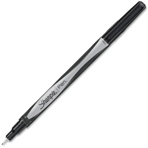 Sharpie Fine Point Pen - Black Ink - 4-Pack - Gray Barrel - Pens