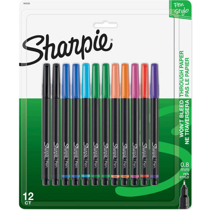 Sharpie Fine Point Pens - Assorted Colors - 12 Pack