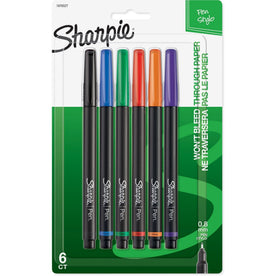 Sharpie Fine Point Pens - Assorted Ink - 6 Pack