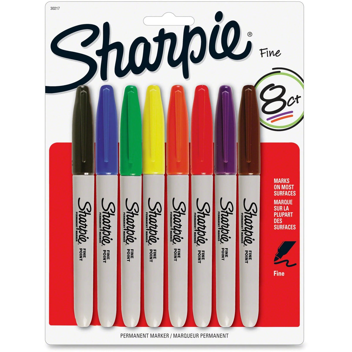 Sharpie Fine Point Permanent Marker - Assorted Ink - 8 Pack - Markers & Dry-Erase