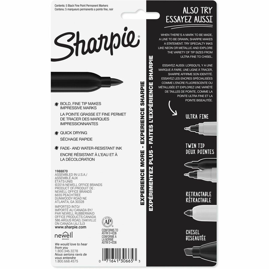 Sharpie Fine Point Permanent Marker - Rear