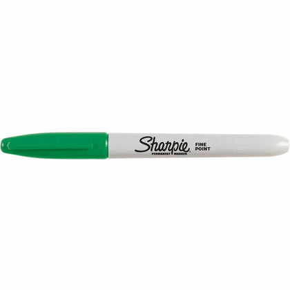 Sharpie Fine Point Permanent Marker - Green Ink - 1 Dozen - Markers & Dry-Erase