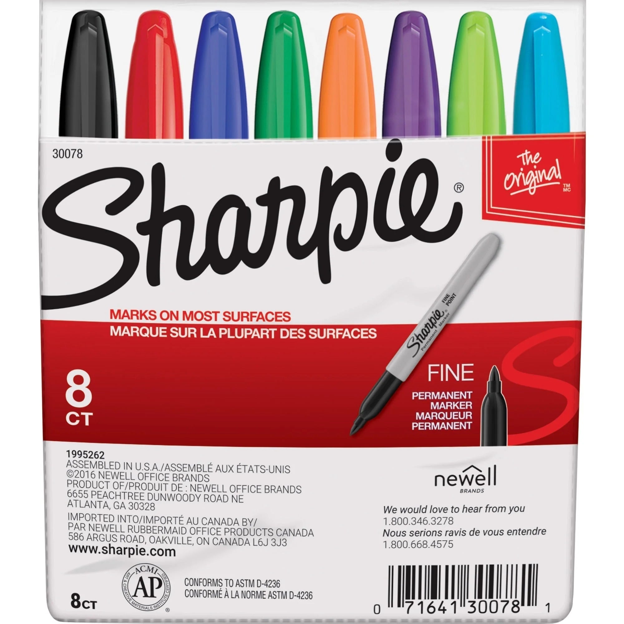 Sharpie Fine Point Permanent Marker Set - Assorted Ink Colors - Alcohol Based - Markers & Dry-Erase