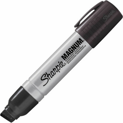 Sharpie Magnum Permanent Markers - Bold Chisel Tip Black Ink - 1 Marker - & Dry-Erase