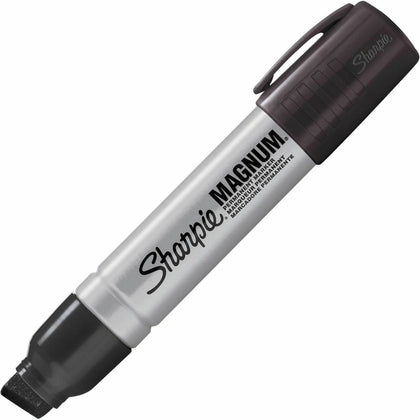 Sharpie Magnum Permanent Markers - Bold Chisel Tip Black Ink - 1 Marker - & Dry-Erase