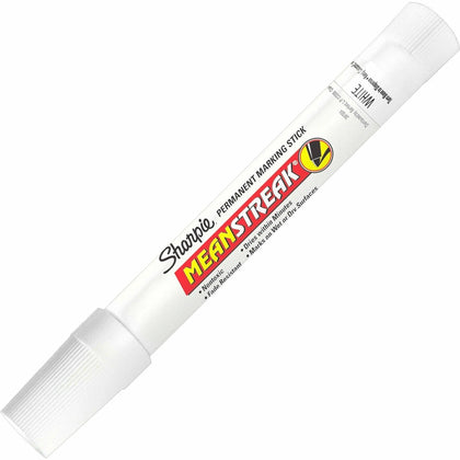 Sharpie Mean Streak Broad Bullet Marker - White Ink - 1 Each - Markers & Dry-Erase