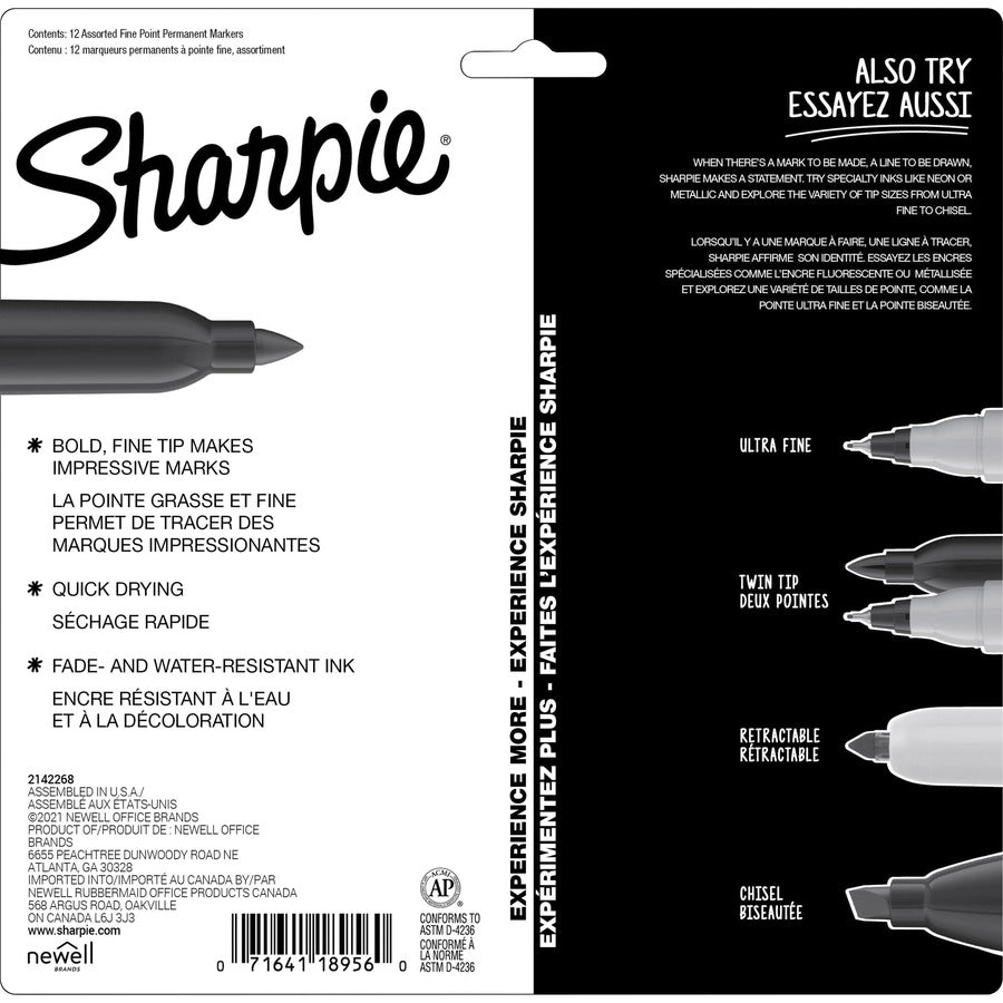 Sharpie Mystic Gems Permanent Markers - Rear