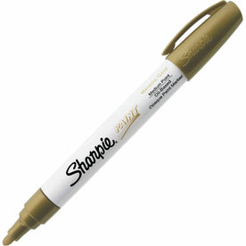 Sharpie Oil-Based Paint Marker - Medium Point - Gold Ink - Barrel - Markers & Dry-Erase