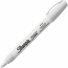 Sharpie Oil-Based Paint Marker - Medium Point - White Ink - 1 Each - Markers & Dry-Erase