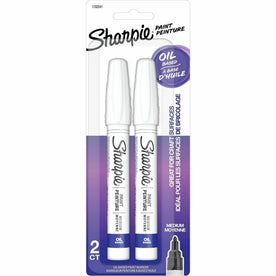 Sharpie Oil-Based Paint Marker - White Ink - Medium Point - 2 Pack - Markers & Dry-Erase