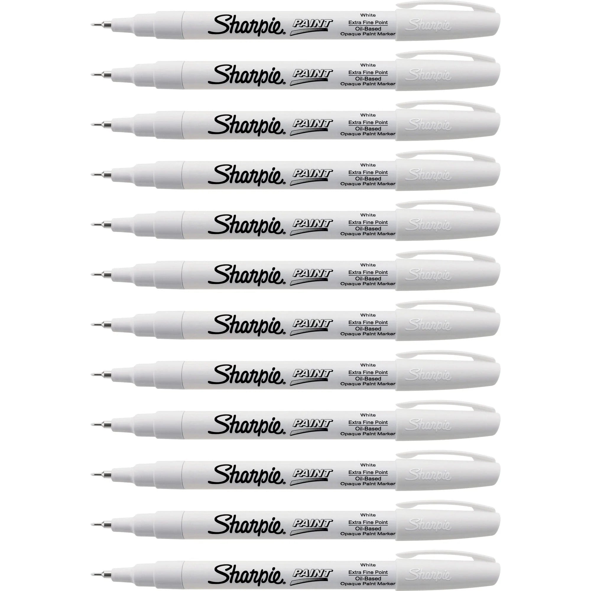 Sharpie Oil-Based Paint Markers - Extra Fine Point - White Ink - 12 Pack - & Dry-Erase