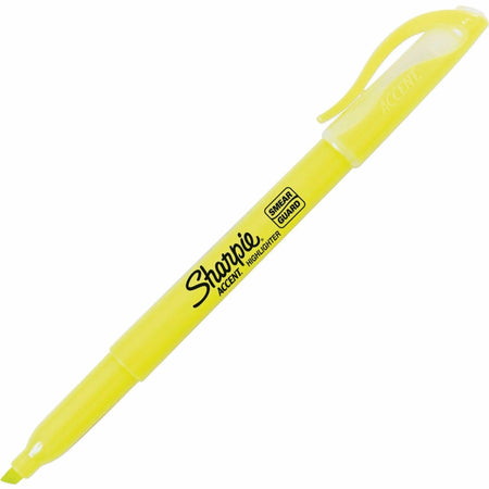 Sharpie Pocket Highlighter - Fluorescent Yellow Ink - 1 Dozen - Highlighters