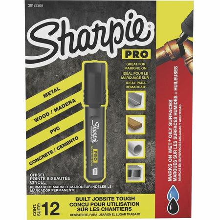 Sharpie PRO Chisel Tip Permanent Markers - Front