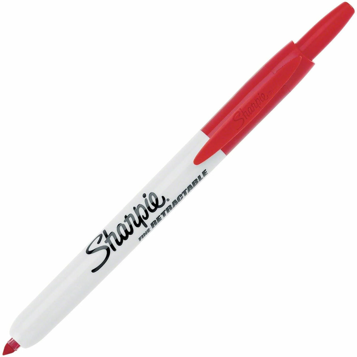 Sharpie Retractable Fine Point Red Permanent Markers - Pack of 12 - & Dry-Erase