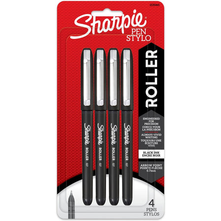 Sharpie Rollerball Pen 0.7mm - Precise Arrow Point - 4 Pack - Pens