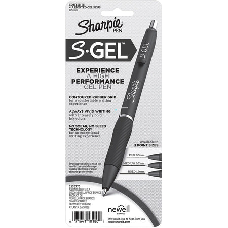 Sharpie S-Gel Pens - Rear
