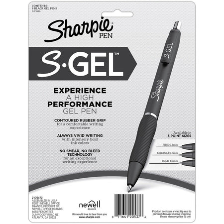 Sharpie S-Gel Pens - Rear