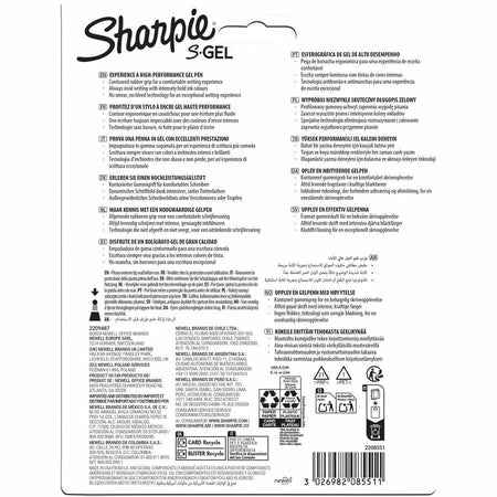 Sharpie S-Gel Pens - Rear