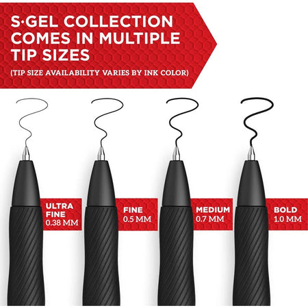 Sharpie S-Gel Pens: 0.7mm Assorted Ink Gel Pens - 8 Pack