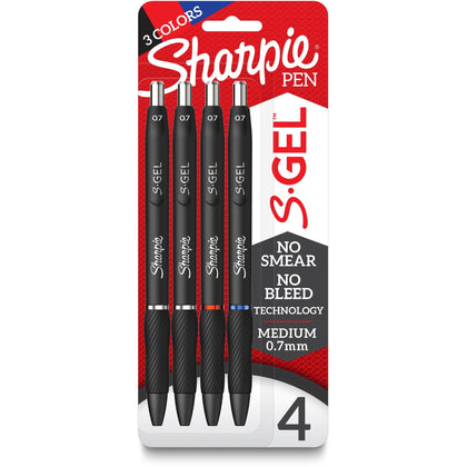 Sharpie S-Gel Pens: 0.7mm Medium Point Gel-based Ink - Refillable & Retractable - Pens
