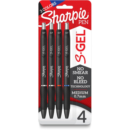 Sharpie S-Gel Pens: 0.7mm Medium Point Gel-based Ink - Refillable & Retractable - Pens