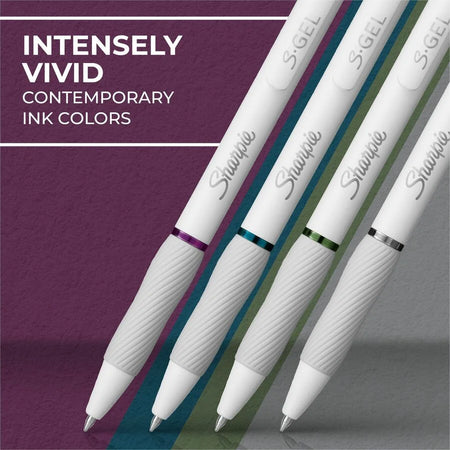 Sharpie S-Gel Pens: 0.7mm Medium Point - Rich Dark Ink - Gel-based - Pens
