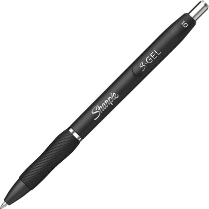 Sharpie S-Gel Pens: 1mm Retractable Black Gel Ink - Pack of 12 - Pens