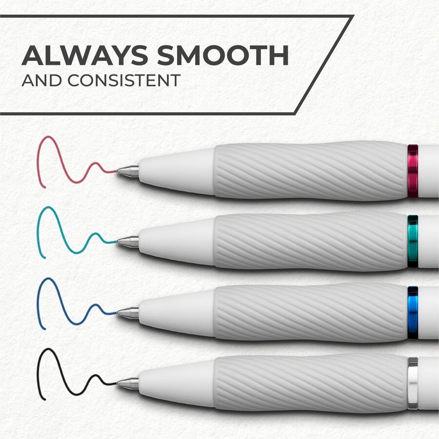 Sharpie S-Gel, White Fashion Barrel, Medium Point (0.7mm) - Alternate-Image2