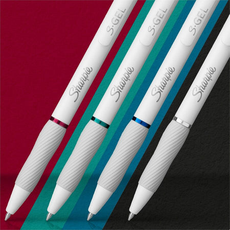 Sharpie S-Gel, White Fashion Barrel, Medium Point (0.7mm) - Alternate-Image5