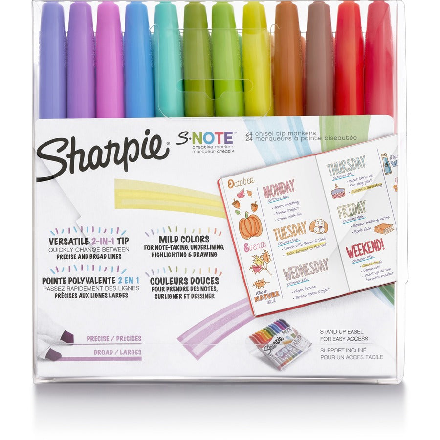 Sharpie S-Note Creative Markers, Chisel Tip - Rear
