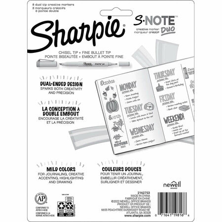 Sharpie S-Note Duo Dual-Tip Markers - Rear
