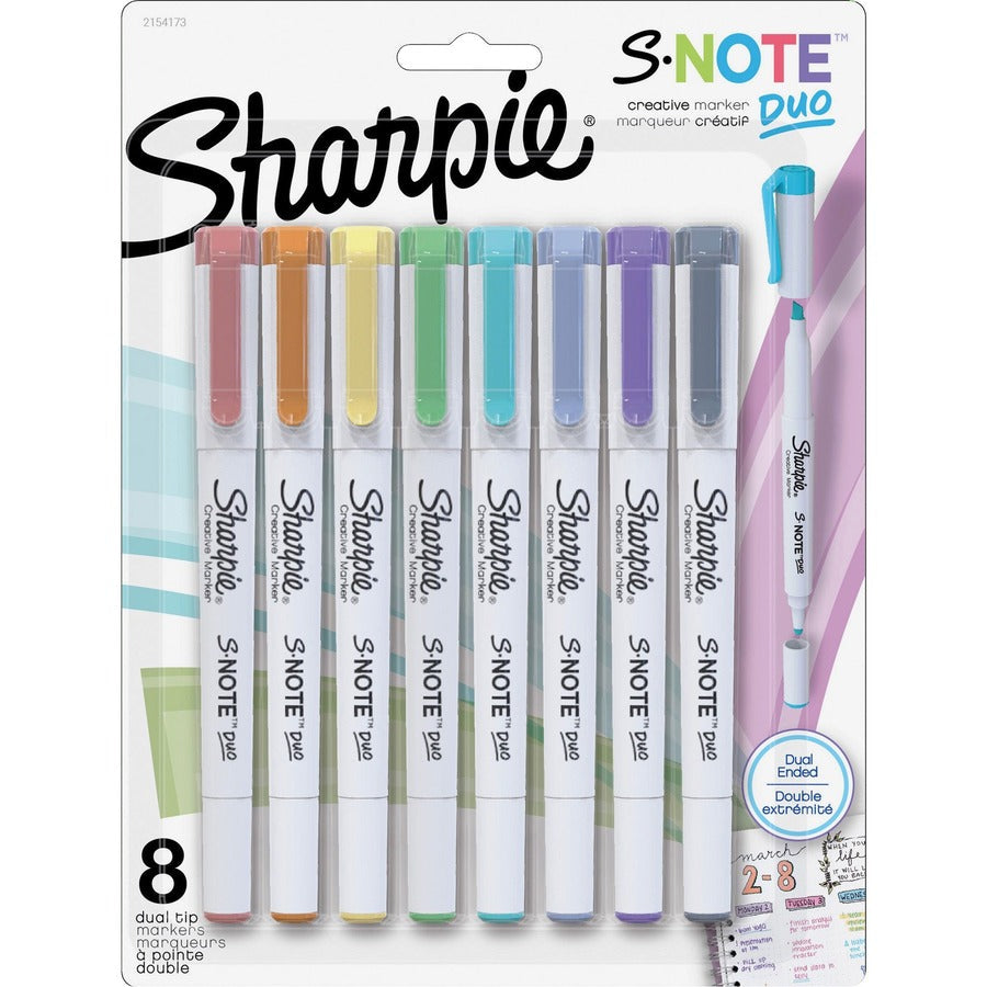 Sharpie S-Note Duo Dual-Tip Markers - Front