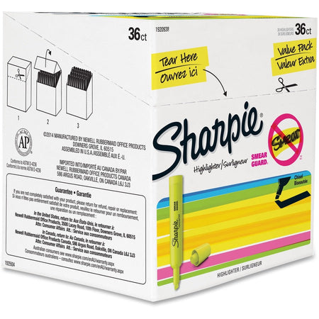 Sharpie SmearGuard Tank Style Highlighters - Right