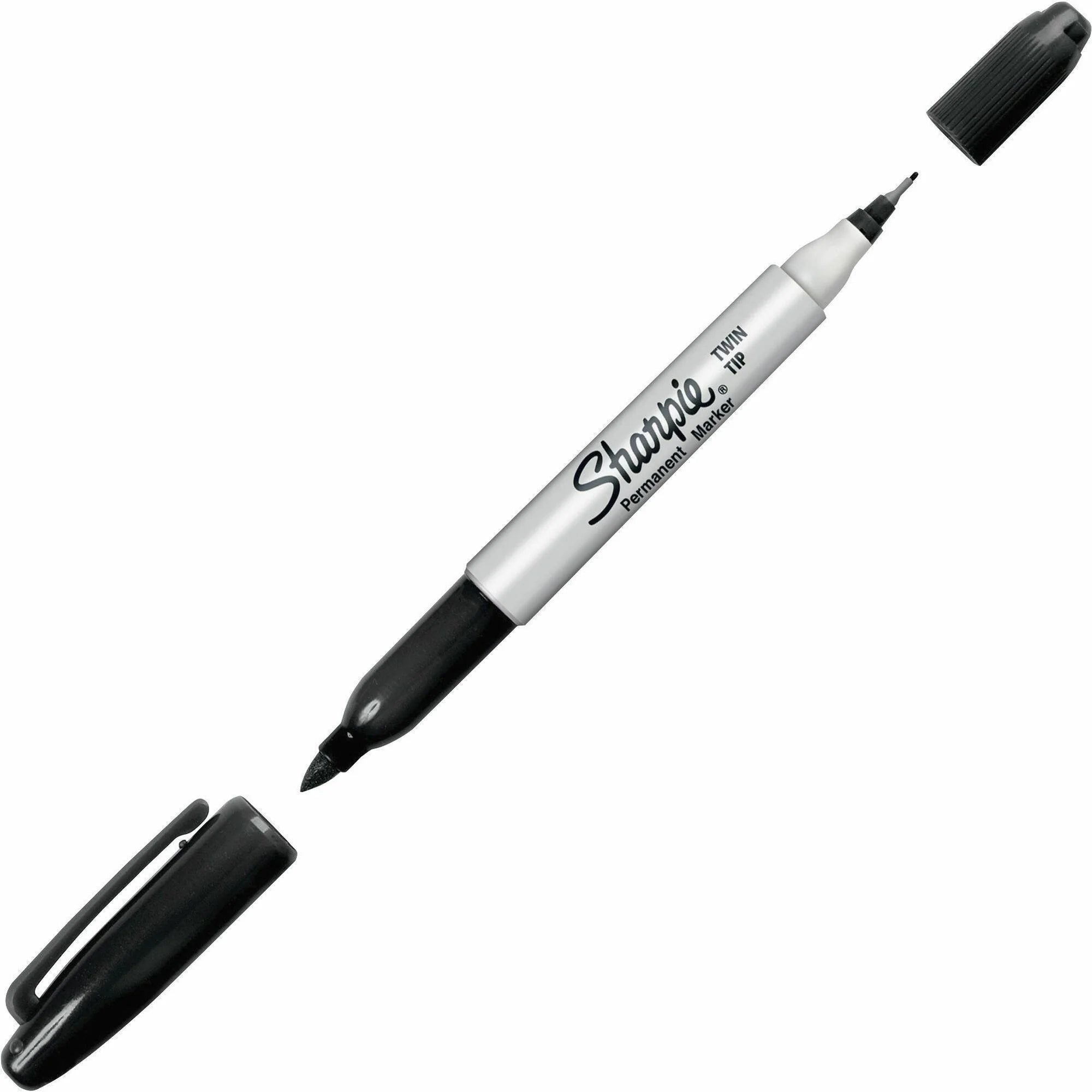 Sharpie Twin Tip Permanent Markers - Extra Fine & Point - Black Ink - Dry-Erase