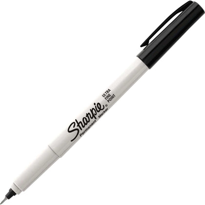 Sharpie Ultra Fine Black Permanent Markers - 36/Box - & Dry-Erase